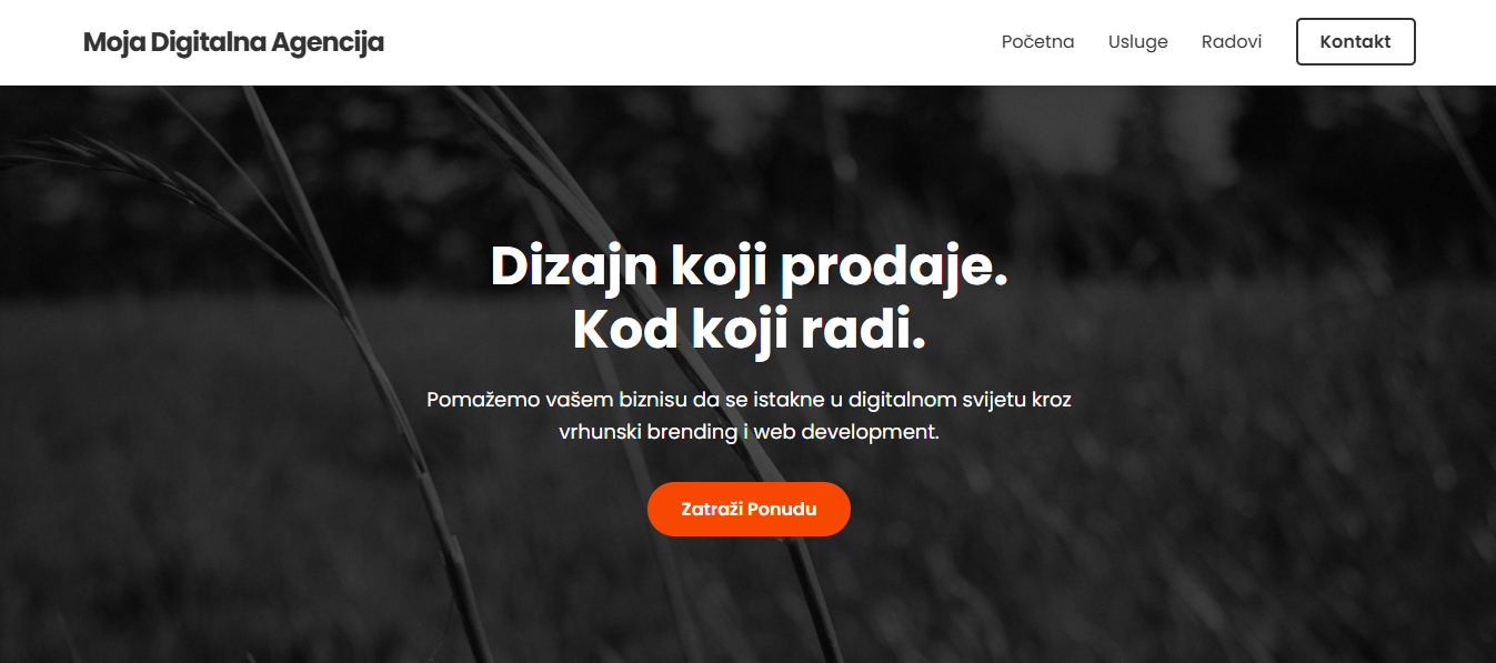 Web Stranica Agencije